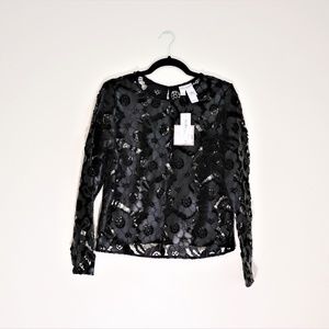 Bisou Bisou Black Floral Top